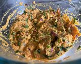 A picture of step 2 of Mushoor Daler Bora - Bengali lentil fritters.