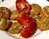 A picture of step 4 of Lebanese falafel instant starter & a party snack.