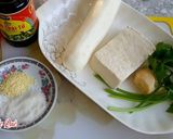 Hình bước làm 1 của món Đậu Hủ Kho Cải Trắng