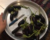 عکس مرحله 1 از دستور ترشي بادمجان شكم پر