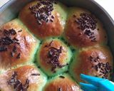 Foto langkah ke 7 dari resep Roti sobek Pandan Cokelat.