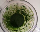 A picture of step 2 of Arugula Pesto.