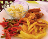 Foto del paso 7 de la receta: Alitas en su jugo con patatas de dos tipos