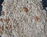 A picture of step 1 of Oats Almond Roti.