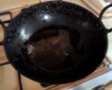 A picture of step 3 of Pyaaz Karele.