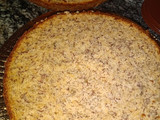 Torta - budín de banana con crema de dulce de leche y cacao