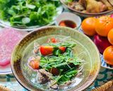 Hình bước làm 3 của món Canh Chua Thịt Bò