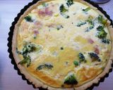 Sós pite brokkolival borsóval és cheddarral recept fázis 6 fotója