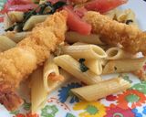 Foto del paso 4 de la receta: Pastas con espinaca a la crema, tomate y camarón