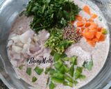A picture of step 3 of Ragi Veggies Chilla.