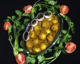 A picture of step 13 of Dhaniya Aloo / Potato in Coriander Gravy.