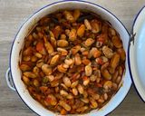 A picture of step 6 of Giant beans in the oven|plant based & vegan.