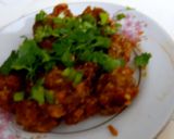 A picture of step 6 of Veg Manchurian balls from leftover rice.