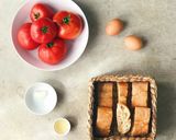 Foto del paso 1 de la receta Salmorejo con tomates frescos, huevo y jamón