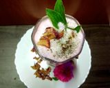 A picture of step 3 of Blushing Rose coconut Lassi.