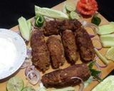 A picture of step 13 of Beef reshmi kabab.