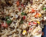 A picture of step 3 of Butter fried rice.