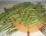 Foto del paso 1 de la receta Champiñones salteados y ensaladilla de judías verdes con maíz