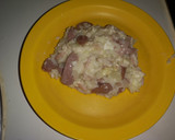 Foto del paso 5 de la receta: Arroz con queso, salchicha y jamón York