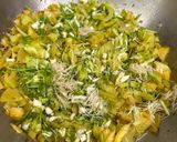 A picture of step 1 of Green tomato chutney.