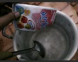 Foto langkah ke 1 dari resep Puding Leci Gula Jawa Susu Coklat.