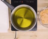 A picture of step 2 of Avocado cream with sweet potato chips.