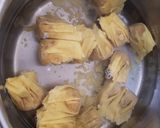 A picture of step 1 of My Won Ton Soup with prawns squid & miso base.