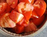 A picture of step 6 of Paneer Kolhapuri masala.