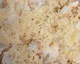 A picture of step 4 of Chicken fajita savory pancake.