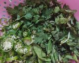 A picture of step 1 of Black and white chickpeas salad 🥗.