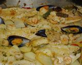 Foto del paso 4 de la receta: Merluza en salsa marinera i alioli al grill