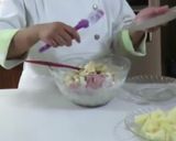 Foto del paso 3 de la receta: Espagueti con crema, jamón y piña