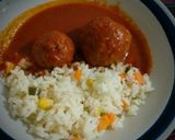 A picture of step 11 of Meatballs in Red Sauce (Ancho Chile).