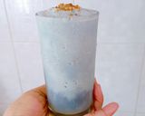 รูปขั้นตอนการทำที่ 2 ของ Blue Lagoon Longan Frappe ลำไยปั่นสีคราม 💙🥤🐬