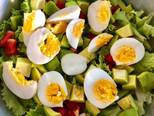 Salad bơ trứng bước làm 5 hình