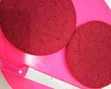 Foto langkah ke 5 dari resep Kue Tart Red Velvet Kukus.