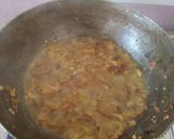 A picture of step 7 of Karlyachi bhaji(bitter gourd curry).