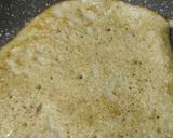 A picture of step 5 of #cook pad india#green moogdal,foxtail millet,little millet dosa.