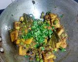 A picture of step 12 of The Benami Besan Mutter.