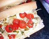 Une image de l'étape 4 de Sandwich poulet curry crudités.