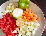 A picture of step 1 of Raw Mango salad.