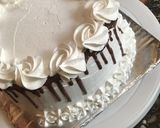 A picture of step 34 of Chocolate cake with whipped cream frosting.