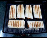 A picture of step 4 of Tortilla Roll Sandwiches.