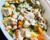 A picture of step 1 of Ordebur salad🥗.