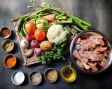 A picture of step 1 of Chicken curry with winter veggies.