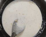 A picture of step 6 of Broccoli pasta in white garlic sauce.