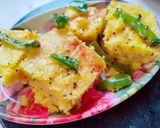 A picture of step 12 of गुजराती खमन ढोकला.