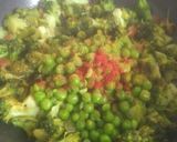 બ્રોકલી લીલા વટાણા નું શાક (Broccoli Lila Vatana Shak Recipe In Gujarati) રેસીપી સ્ટેપ5ફોટો