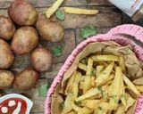 A picture of step 3 of Crispy crunchy french fries.