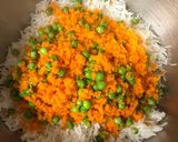 Foto del paso 5 de la receta: Arroz tres delicias con gambones